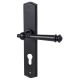Mount Everest-LS door handle with PZ/72 backplates, matt black KRM