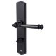Mount Everest-LS door handle with WC/78 backplates, matt black KRM