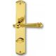 Mount Everest-LS  door handle with WC backplates, polished brass MP