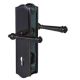 SICURA MOUNT backplate set for exterior doors,with handle/handle, PZ72mm, matt black KRM