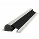 Finger protection NR-25 1925mm, roller fabric black; profiles - alumimium F1 (C-0)