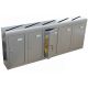 Horizontal letterbox bank of 5, grey