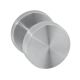 Fixed handle knob on round rose, stainless steel
