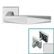 PRISMA  handle/rose 019 set.WC 233NT, satin chrome