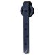 PULLEYS 1 rullītis koka vērtnei līdz 60kg, melns RAL9005