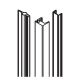 Vertical sealing profile (set) set for fixed glass with glass distance 20-22 mm, 2500mm, anodized [20650]