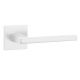 PYROLA handle/rose set BAC, square rose, 7mm, matt white