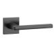 PYROLA handle/rose set BAC, square rose, 7mm, black