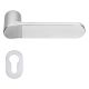 QUID ZINCRAL handles with oval PZ roses, satin chrome