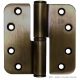 RDBB807 butt hinge, 89x89x3mm, 100kg, round corners, bronze-plated steel, left, BSW