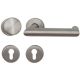 RIVA 136 WE door handle set with roses PZ and doorknob K7, 8mm, class 4, stainless steel