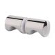 Double-sided door knob for glass doors Ø30mm, bright chrome-plated 