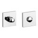 WC aizgrieznis 4x4/6/8mm, kantainas rozetes 53 x 53mm, biezums 7mm pulēti hromēts. APRILE