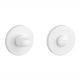 APRILE R WC turn 4x4/6/8mm, with  round rose 7mm, matt white