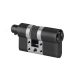 S11 modular half cylinder P30-10mm with knob connector, 3 keys, black PVD (TB)