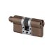 S11 modular cylinder with knob connector P30-30mm, 3 keys, chocolate PVD (TCH)