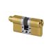 S11 modular cylinder with knob connector P30-30mm, 3 keys, gold PVD (TG)
