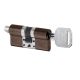 S22 modular cylinder with knob connector P35-35mm, 1+5 keys, chocolate PVD (TCH)