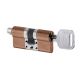 S22 modular cylinder with knob connector P35-35mm, 1+5 keys, copper PVD (TCO)