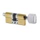 S22 modular cylinder with knob connector P35-35mm, 1+5 keys, gold PVD (TG)