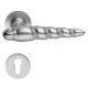 SHELL MESH handle/rose 023 set.PZ, satin chrome