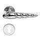 SHELL MESH handle/rose 023 set.PZ, polished chrome