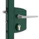 Gate lock for recatangular profiles 40-60mm, green RAL 6005