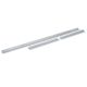 Set of guide rail casing brackets for door closing system 5000L-ISM, silver tone