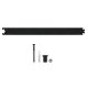 Sliding door rail extension kit 45cm, steel, black