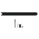 Sliding door rail extension kit 90cm, steel, black