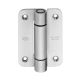 SM.006.B Hinge without spring for high use, visible holes, 90x65 mm, stainless steel satin