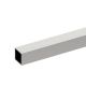SM.010.Q.20 Square tube for fastening panels, 20x20 mm, length 3000 mm, stainless steel satin