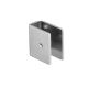 SM.065 Side holder for 13 mm panels, 30x32 mm, stainless steel satin