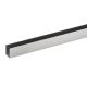 SM.102 U-shape profile for 10 mm panels, 10x12.5 mm, length 3050 mm, stainless steel satin