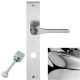 SPIRIT handle/backplate set.WC 233NT, polished chrome