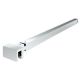 SQUARE stabilisation rod wall/glass 90°, 415 mm, bright chrome-plated