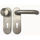 Door handle set TARGA/K-103 with knob K7 and short backplates PZ 8/72, stainless steel 