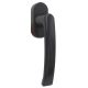 Window handle TITAN GLOBE 35/10 SEC, brown