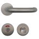 TRAMIN handle/rose set WC with color indicator, stainless steel