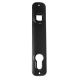 Pair of cover shields for mortise gate locks, 170mm, polyamide 