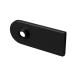 Noapaļotas formas nosegvāku komplekts slēdzenei D68XWTP00 BAC, anodēts melns (005)