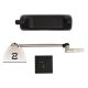 ZEN Latch Hands-Free Restroom Kit with automatic door opener, black