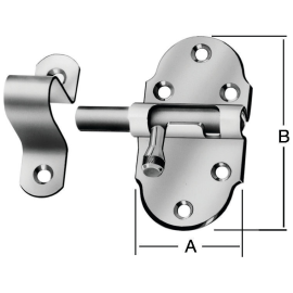 Spring-loaded barrel bolt 00101
