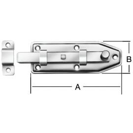 Barrel bolt with knob for window 00102