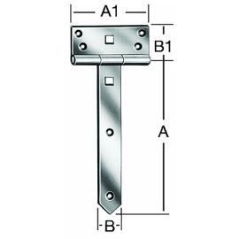 Heavy-duty T-hinges 00126