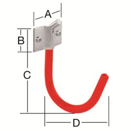 Universal wall hook 01475 001 BL