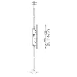 E3-E FULL PANIC slēdzeņu sistēma divviru ALUMĪNIJA profilrāmju durvīm pēc EN179 un EN1125, funkcija E