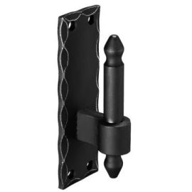 Screw-on hinge hook D1 with decorative edges