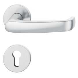 FSB 79 1045 Rokturu garnitūra ar apaļām rozetēm ugunsdrošām evakuācijas durvīm, nerūsējošais tērauds matēti slīpēts