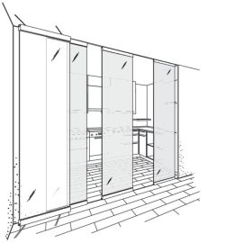 HAWA APERTO 60 GL mehānismu sistēma bīdāmām stikla starpsienām